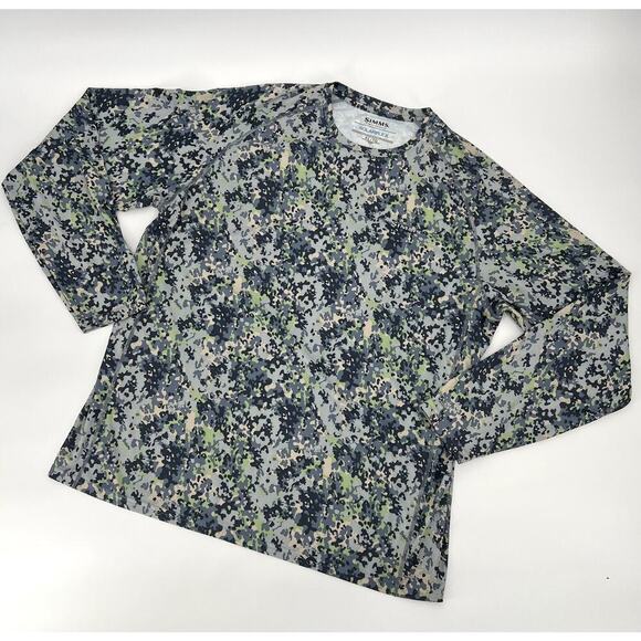 Simms Other - Simms Solarflex Long Sleeve Crewneck Camo Print Fishing Shirt Size XL